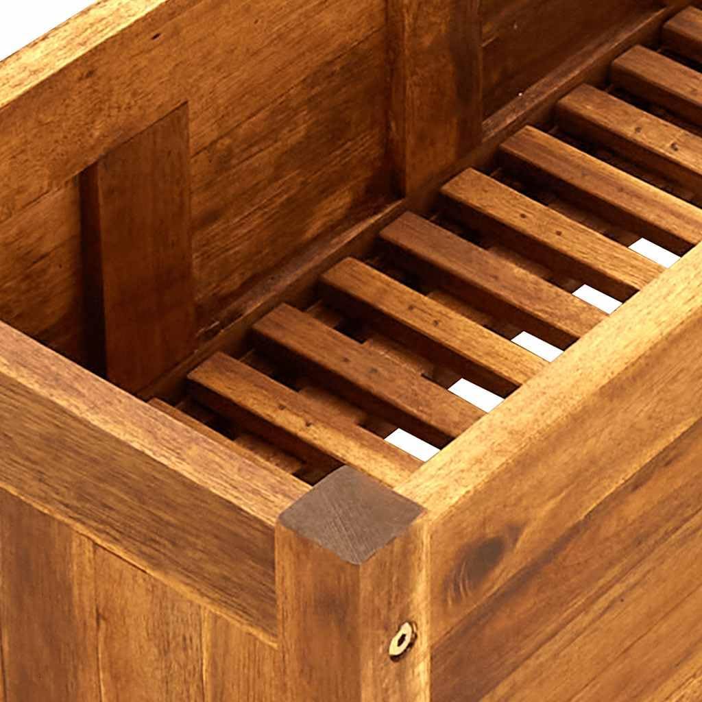 vidaXL Raised Bed Brown Acacia Wood 59.1 x 11.8 x 9.8 in Durable