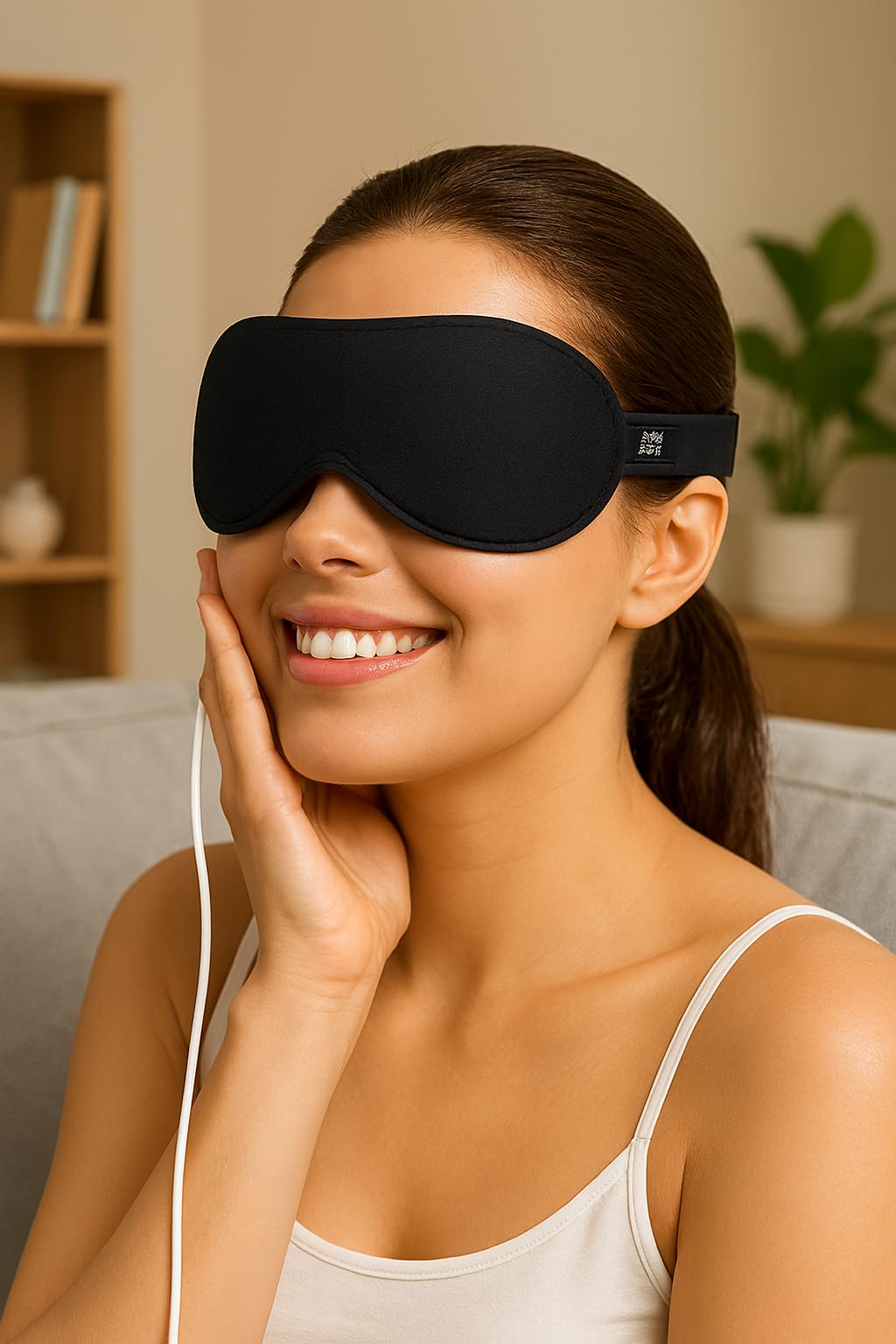 Premium Heated Eye Mask for Dry Eyes,Sinus,Migraine,Sleeping | USB Heating Wired Eye Care Mask with auto Temperature Control,Sleep Mask Stress Relief Relax Eye Strain,Puffy,Warm Compress for Eyes-image-35