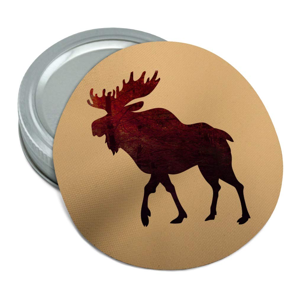 Moose Red Forest Round Rubber Non-Slip Jar Gripper Lid Opener