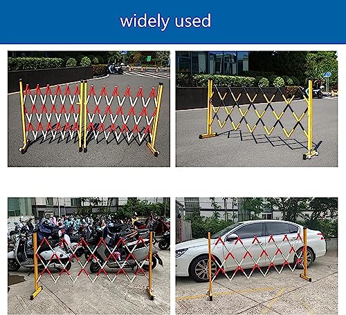 Clôture mobile pliable jaune pour balisage de zone de construction et sécurité publique