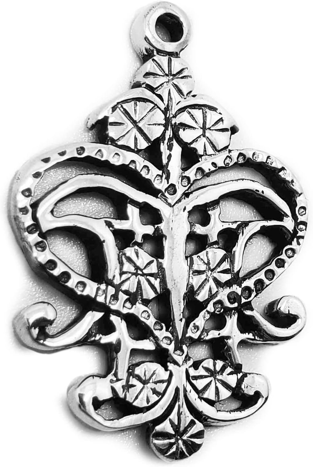 ERZULIE FREDA VEVE - Solid Cast Voodoo Lwa Vodou Charm Pendant in Sterling Silver