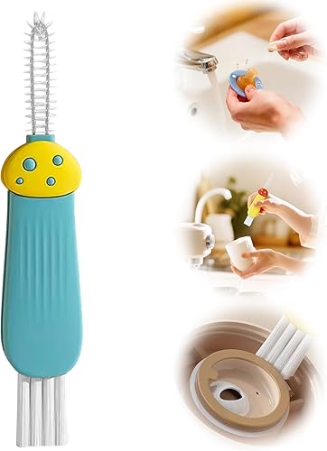 Cepillo de limpieza 3 en 1 para tapa de tazas, 2025, nuevo limpiador multifunción para tapa de tazas para espacio de botella, herramientas de