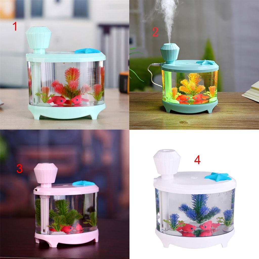 USB Fish Tank Shape Humidifier Air Diffuser Purifier Aroma Mist Maker Blue Home Improvement | Heating, Cooling & Air | Humidifiers-image-8