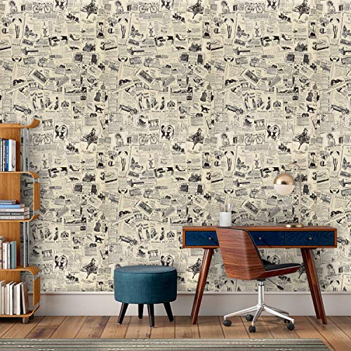 Image of Barebeauty Waterproof Kitchen Wallpaper Roll, Self Adhesive Oil Proof Wall Sticker, Anti-Mold Heat Resistant Backsplash Covering, 45 x 300 cm (Pack of 2, 29.06 Sq. Ft. Approx)