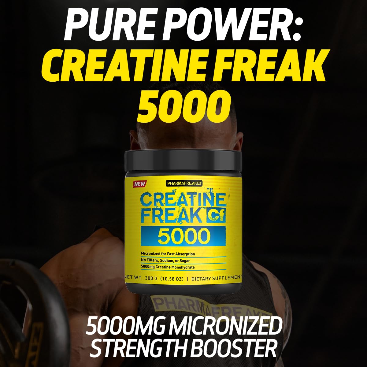 Pharma Freak Creatine Freak 5000, 300g, Advanced Creatine Monohydrate