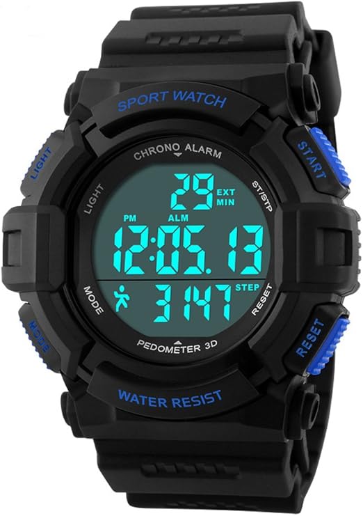 SKMEI Brand 1116 Japanese-quartz LED Display 50M Waterproof Sports Watch :  Amazon.co.uk: Watches