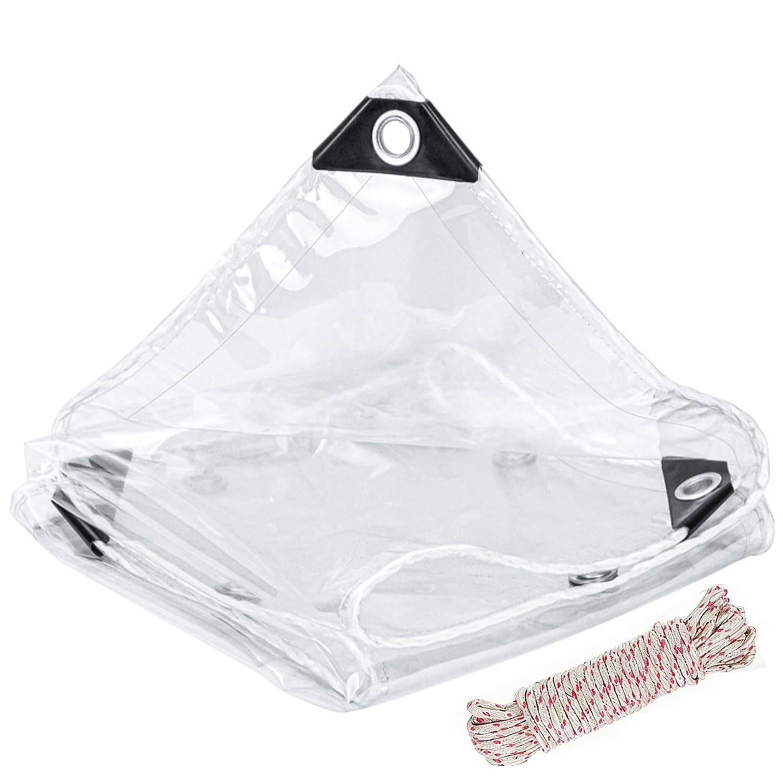 Lona de camping transparente 1.2 x 2.1 m para jardín y terraza