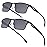 SKYOAK 2 Pack Premium Reading Sunglasses for Men with UV400 Protection Outdoors, TR90 Ultra-Light Dark Lens Sun Readers, Tinted Reading Glasses Half Frame Design & +2.50x - Not Bifocals