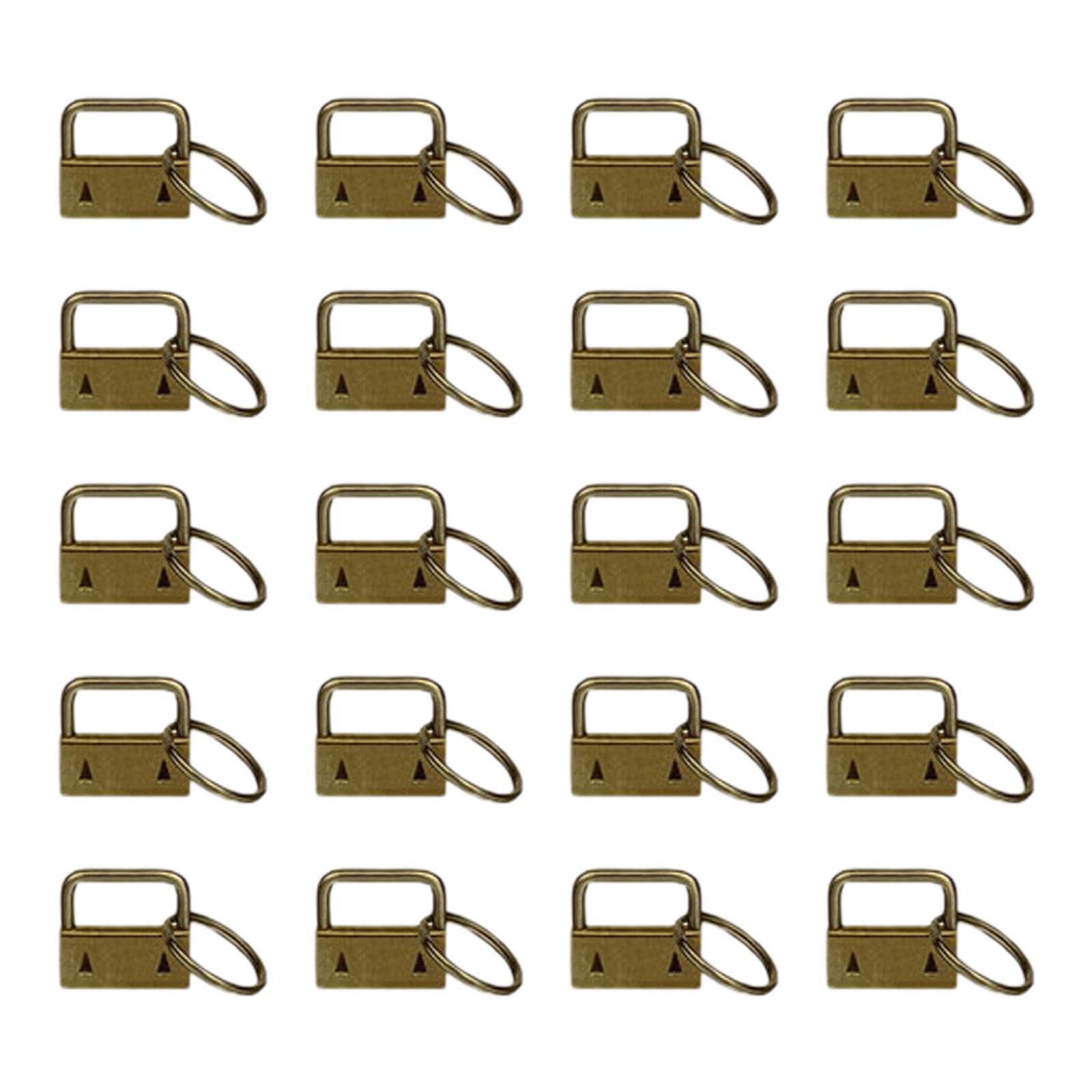 Jazuaiao 20Pcs Belt Holder Keychain Wristlet Strap Bags Wristlets Tail Clip Wrist Strap Keeper Wristlet Hardware Purse Hardware