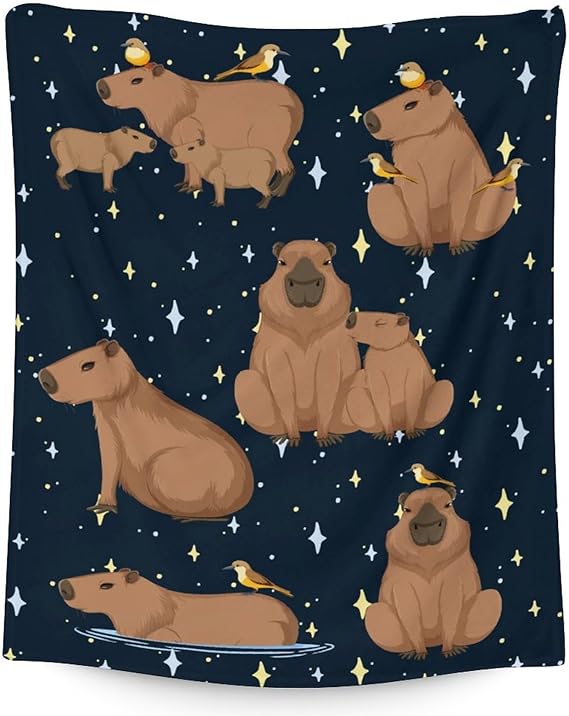 Throw Blanket for Baby - 30x40 Inches Lap Size - Soft Fluffy Cozy Blankets Gift - Black Cute Blanket Throws for Couch, Work