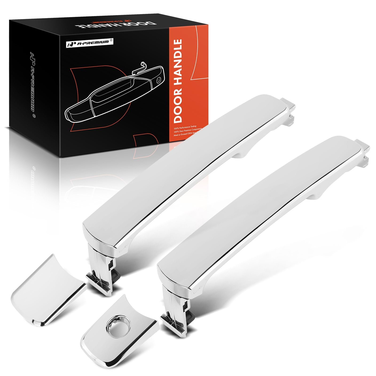 A-Premium - Exterior Door Handles Front Driver & Passenger Side - Compatible with Nissan & Infiniti Models - Rogue 10-15, Murano 03-07, FX35 FX45 03-08 - Without Smart Key - Replace# 80640-CA012