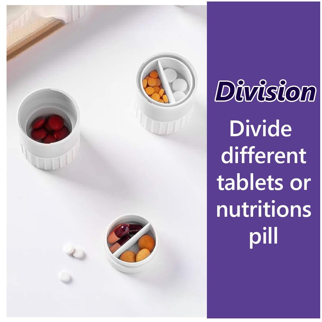 Pill Crusher/Cutter/Double syorage 4in one-Ergonomic & Durable Tablet Crusher for Easy Medication Intake