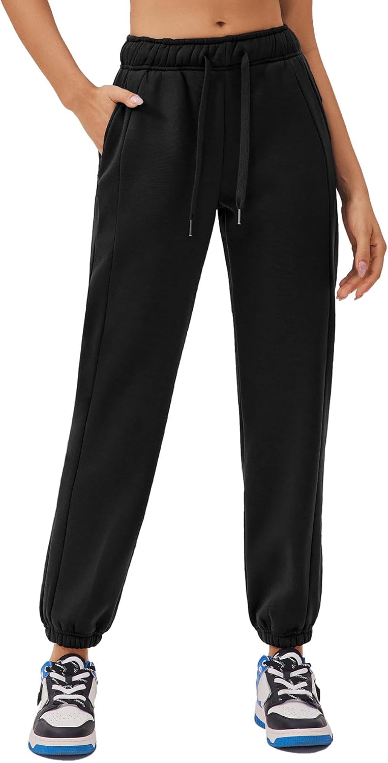 ELESOL Women's Fleece-Lined Athletic Sweatpants Active Pants