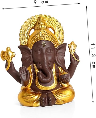 Miniatura 3 de DECHOUS Elefante tailandés tradicional Dios ornamento de cerámica elefante estatua de Buda decoración hecha a mano decoración para el hogar