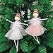Foxlove Árbol De Navidad Colgante Colgante Navidad Net Yarn Felpa Bailarina Chica...