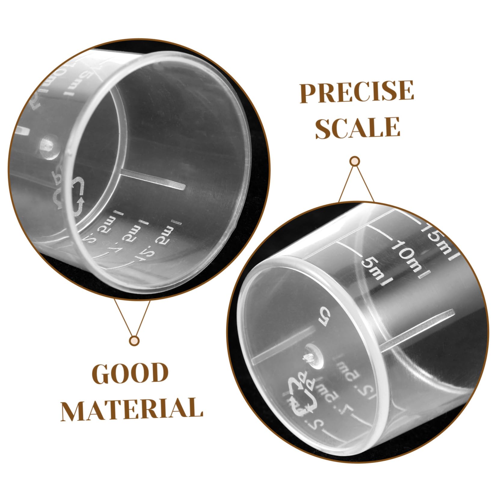 GLEAVI 300 Pièces Petite tasse à mesurer en plastique verre mesureur cuisine verre mesureur plastique Tasse mesure cuisine outils de mesure de liquides tasses de laboratoire Réutilisable