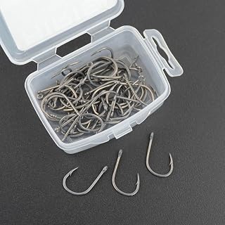Professional Series - Anzuelos de pesca con púas, 50 unidades, acero de alto carbono, anzuelos para carpas (número 6)