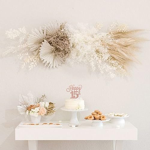 Miniatura 6 de 1 paquete de decoración para pastel de 15 años, purpurina negra, número 15, quince cumpleaños, decoración para felicitaciones a 15 años, cumpleaños,