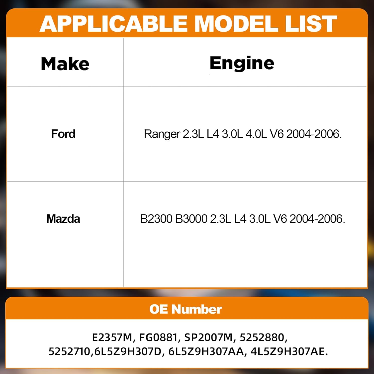 Electric Fuel Pump Assembly Compatible With Ford Ranger Mazda B2300 B3000 2.3L L4 3.0L 4.0L V6 2.3L L4 3.0L V6 2004-2006 Replaces E2357M FG0881 SP2007M