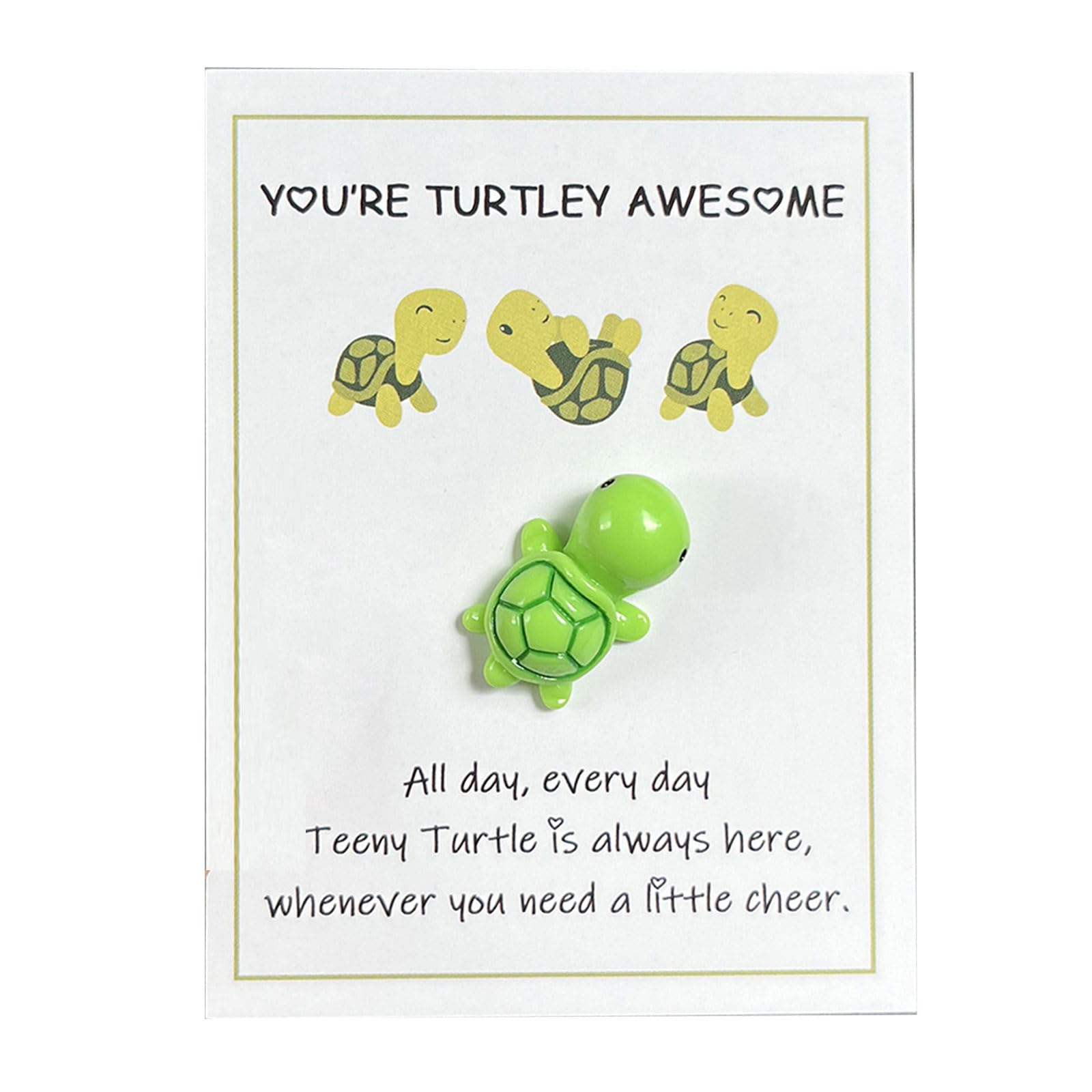 Yrohgkpn Green Bayore Pockets Hug Turtles Decorations Emotional Supports Turtles Ornamentt With Greeting Card Sea Tortoises Toy For Friend