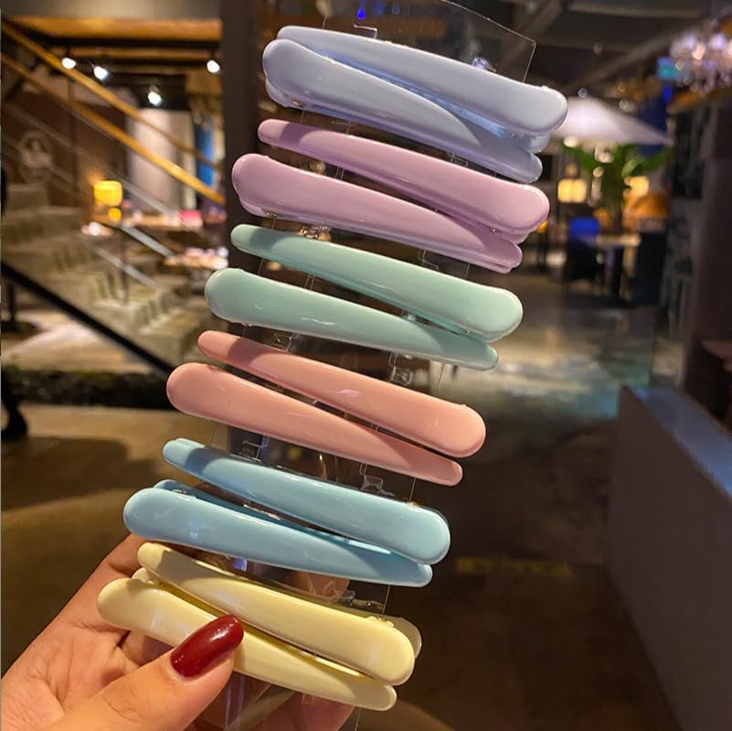 Miniatura 8 de 12 pinzas para el cabello para peinar, antideslizantes, coloridas, de plástico, con diseño de cocodrilo, para mujeres, bebés, niños y niñas, 3.5