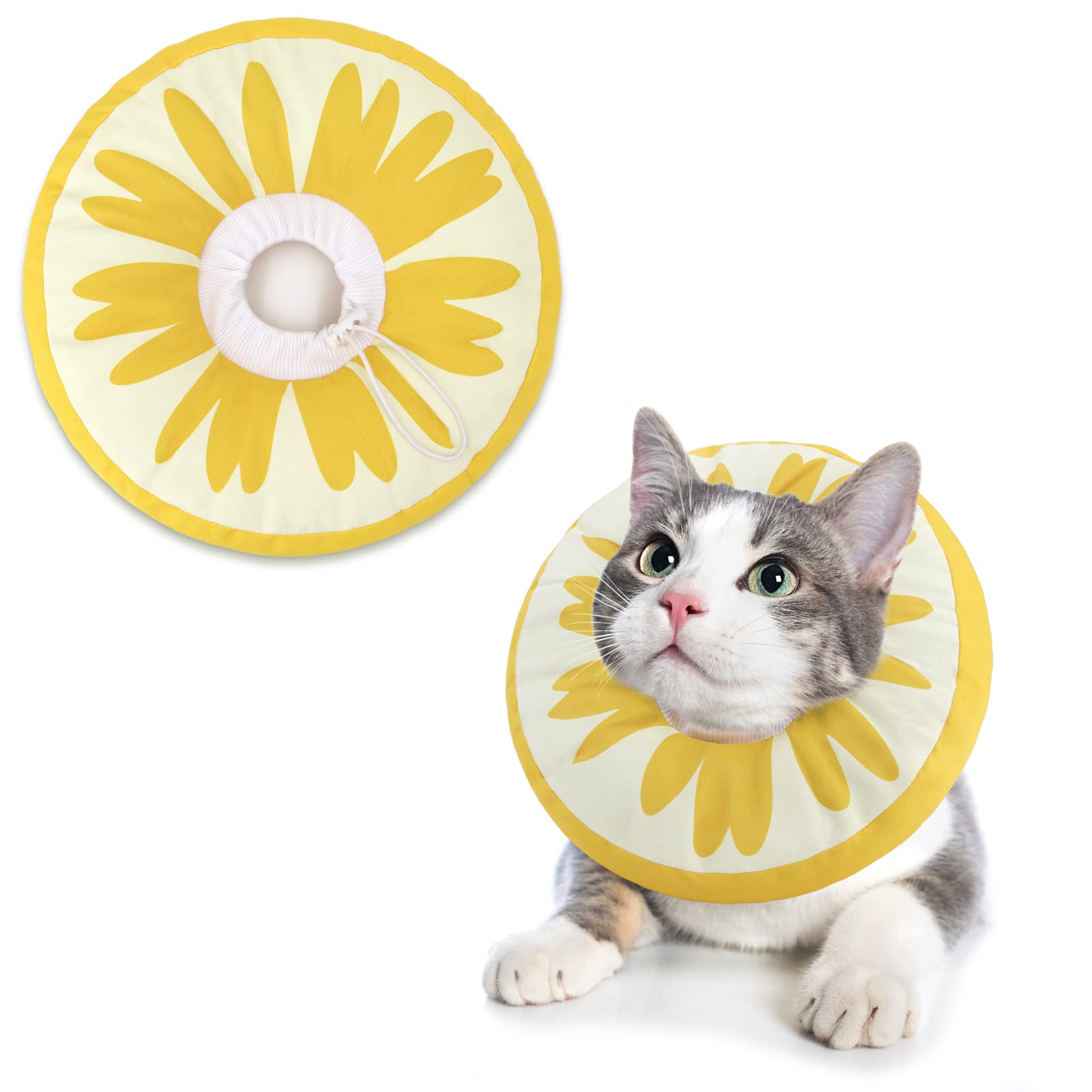Supet Cat Cone Collar Soft to Stop Licking, Donut Cat Recovery E Collar After Surgery, Cat Neck