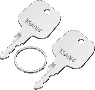 Key for TSA Luggage Locks 2PCS, Ancable TSA007 Master Luggage Keys Compatible with TSA 007 Master Locks Universal Approved Luggage Suitcase Password Locks