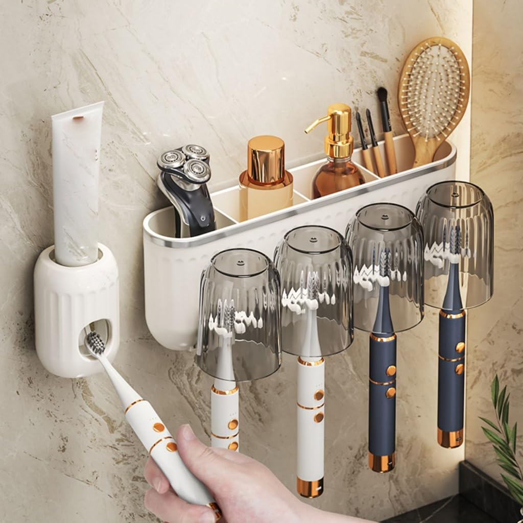 Estante para Cepillos de Dientes Porta spazzolini Porta spazzolini Porta spazzolini Porta collutorio Porta dentifricio a Parete Porta Pettine Porta dentifricio Appeso a Parete