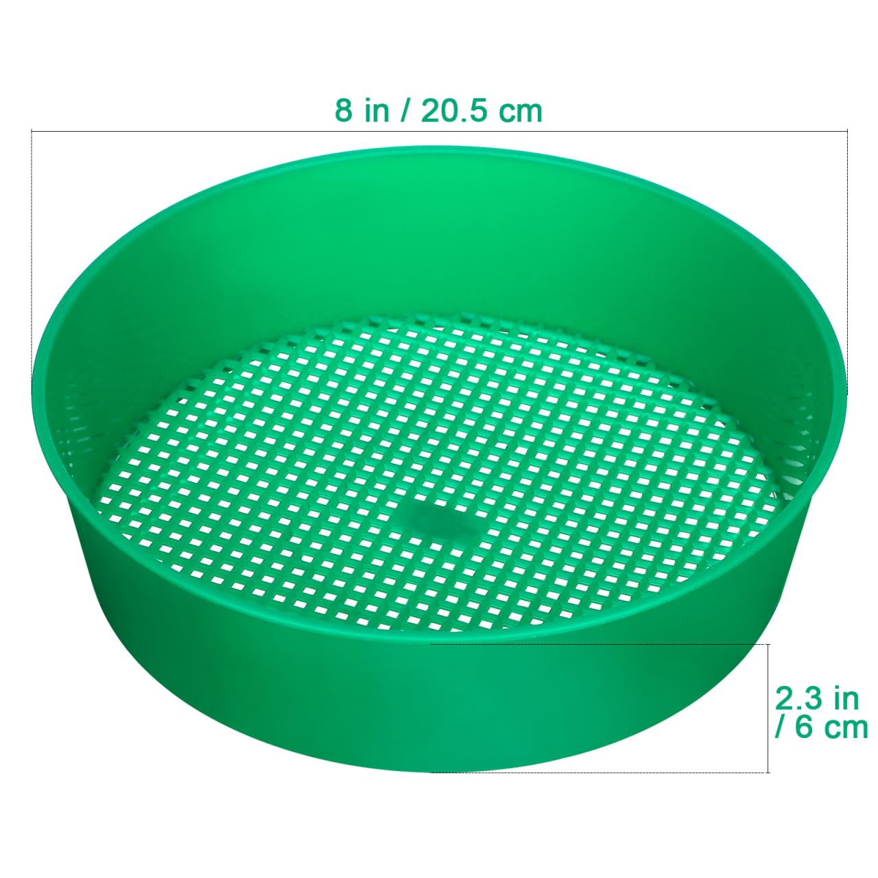 DOITOOL Lot De 2 Tamis De Jardin 20.50 X 20.50 X 6.00 Cm Maillage Léger en Plastique pour Filtrage De Compost Sol Et Débris Outil Pratique pour Balcon Jardin Parc
