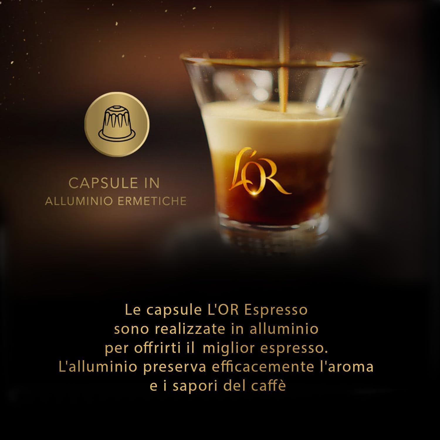 L'Or Capsule Caffè Espresso Coconut Iced - 100 Capsule | 10 confezioni da 10, Bevanda aromatizzata, in Alluminio, Compatibili con macchine Nespresso®* Original
