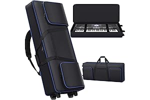 61 Key Keyboard Case with Wheels