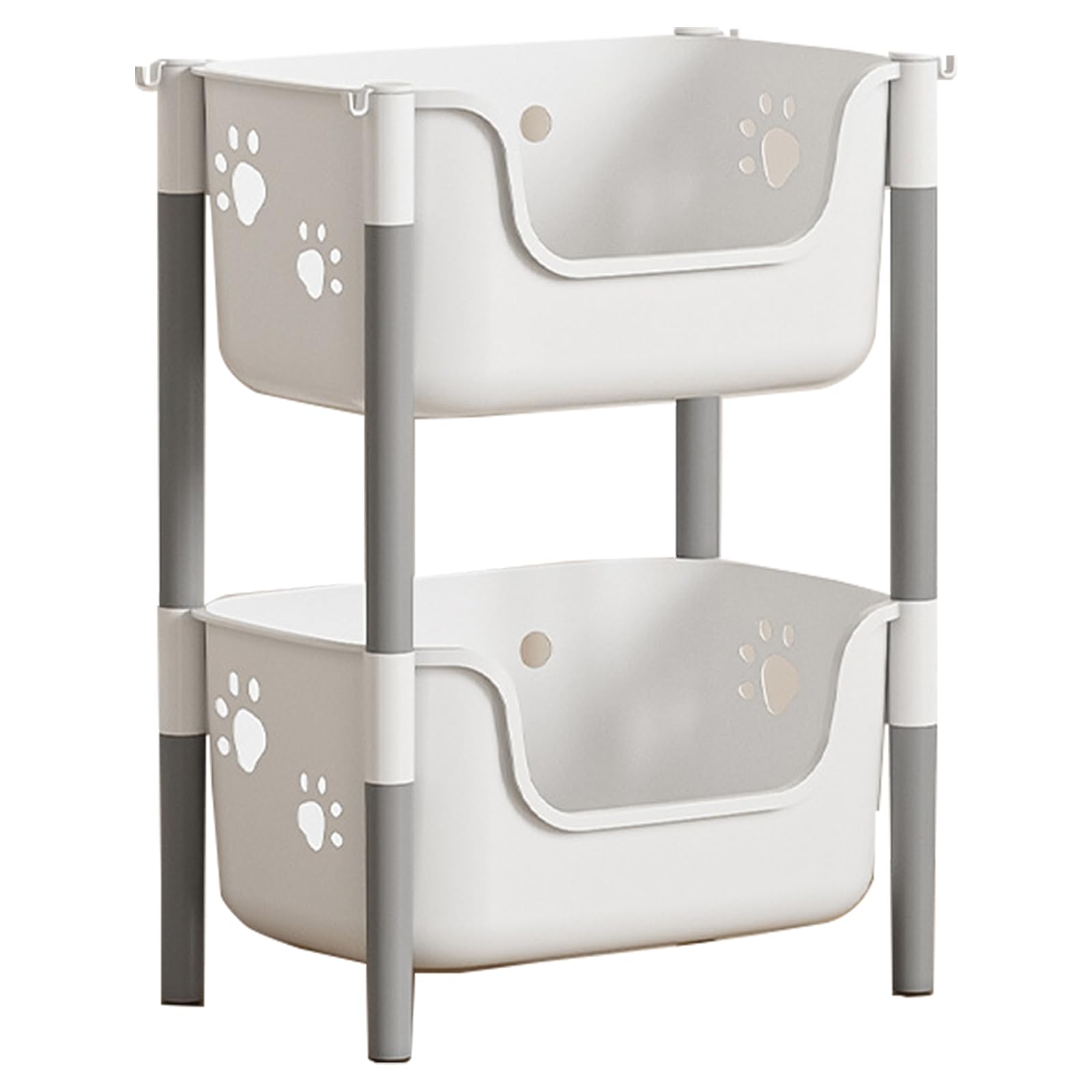 HZBB Multilayer Storage Organizers with Practical Tower with Smooth Rolling for Room to Room Movement Multifunctional Solution