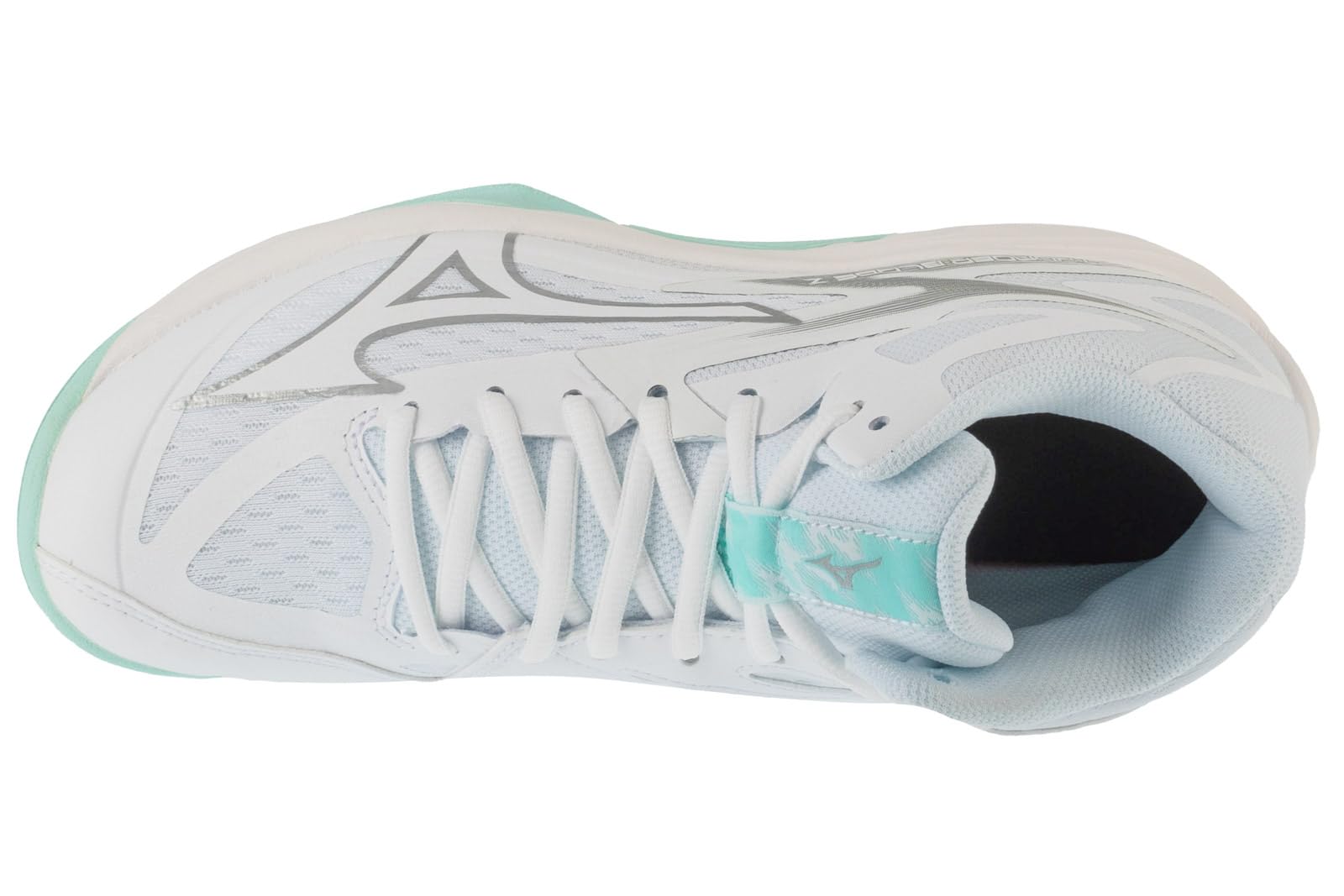 Mizuno Thunder Blade Z Mid V1GC237540 - Scarpe da pallavolo, da Donna, 42 EU, Colore: Bianco