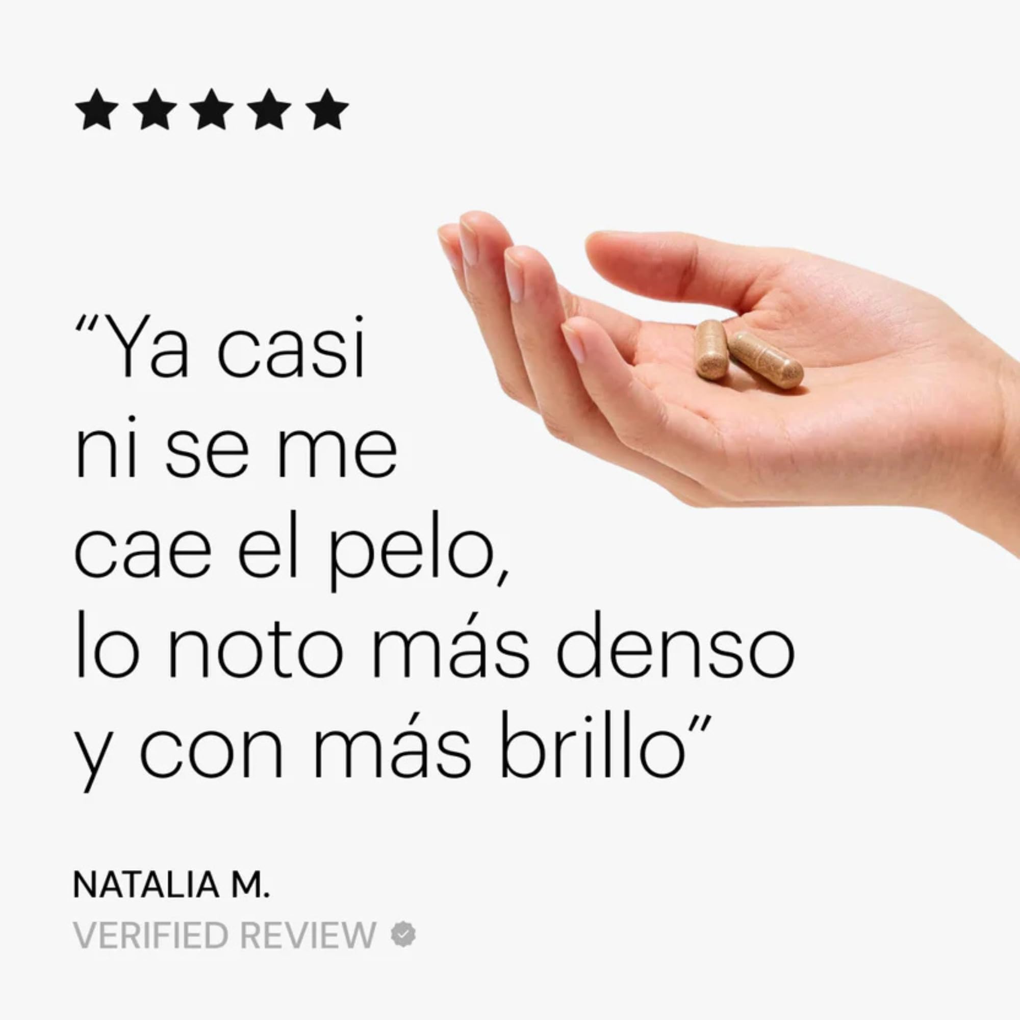 Biotina para el Cabello con Zinc - Vitaminas Anticaída Mujer y Hombre - 60 Cápsulas - Fortalece el Crecimiento del Cabello