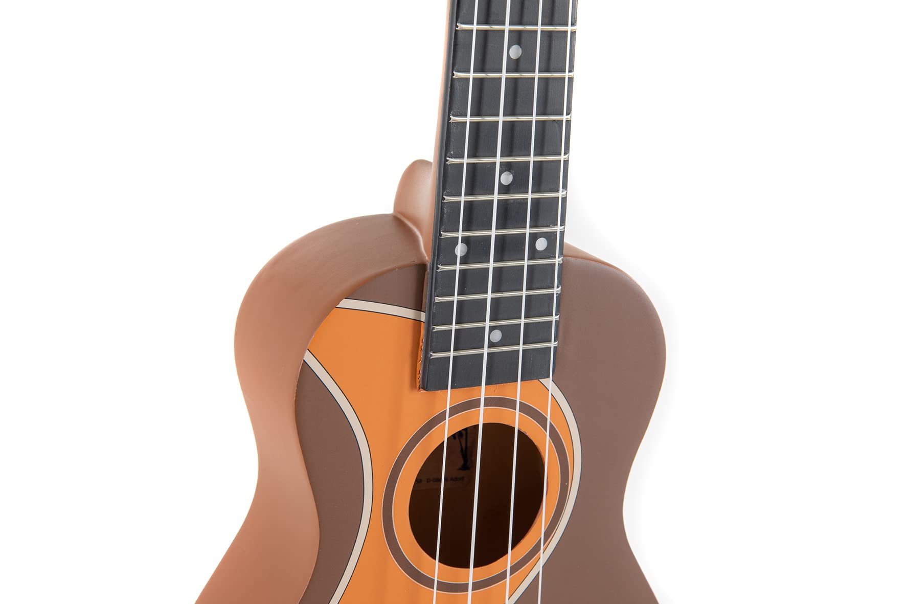 GEWA Sopran Ukulele Manoa Surfstyle - Korpus Linde - Motiv Muddy Roads - inkl. Gig Bag - W-SO-BR