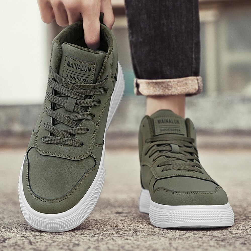 Sneakers Alte da Uomo in Taglie Grandi. Resistenti, Antiscivolo ed Eleganti. Ideali for Camminare e for Il Tempo Libero.