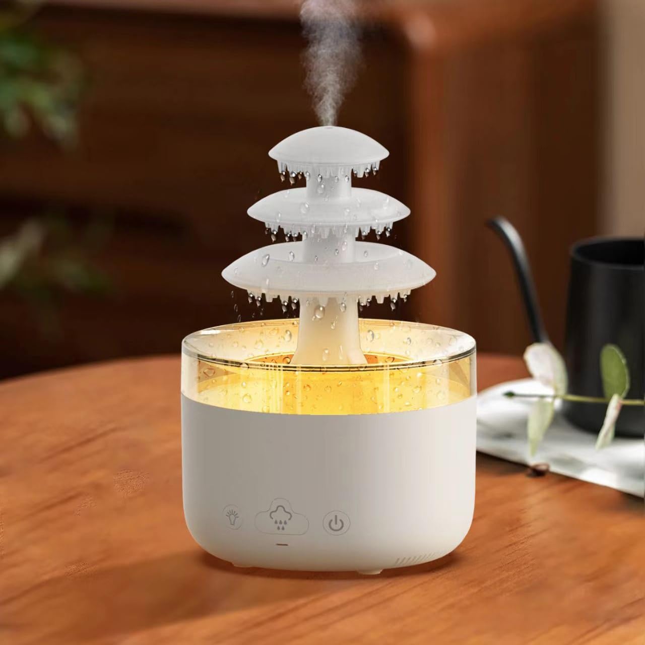 Air Humidifier Portable Mist Maker For Home Bedroom With Lights