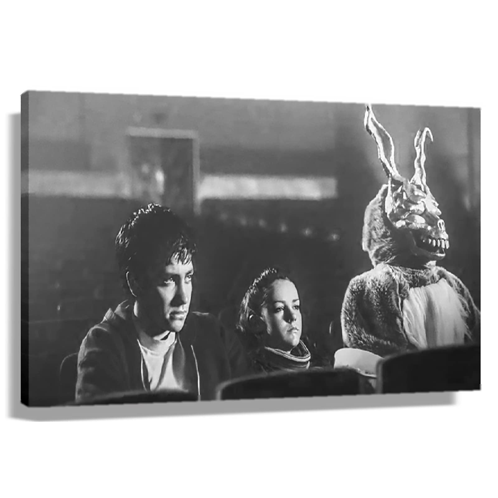 TATQUK Donnie Darko Poster Horror Movie Decor Canvas Wall Art Prints Aesthetic Pictures Modern Artwork for Wall Decorations,Christmas and New Year Days Gift Framed 12x18 inch(30x45cm)