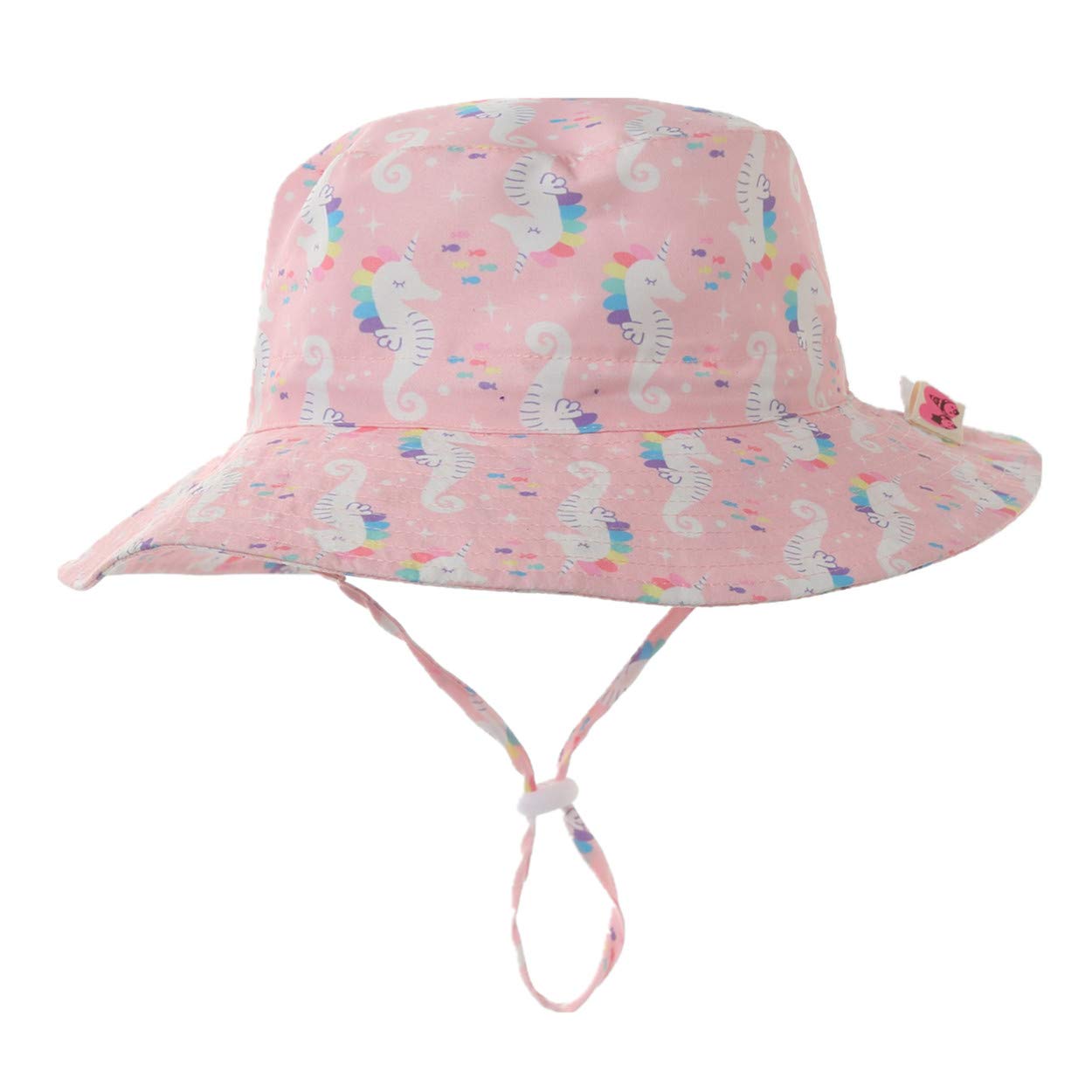 Magracy Toddler Kids UPF 50+ Bucket Sun Hat Wide Brim Sun Protection Hats for Baby Boys Girls Adjustable Foldable M