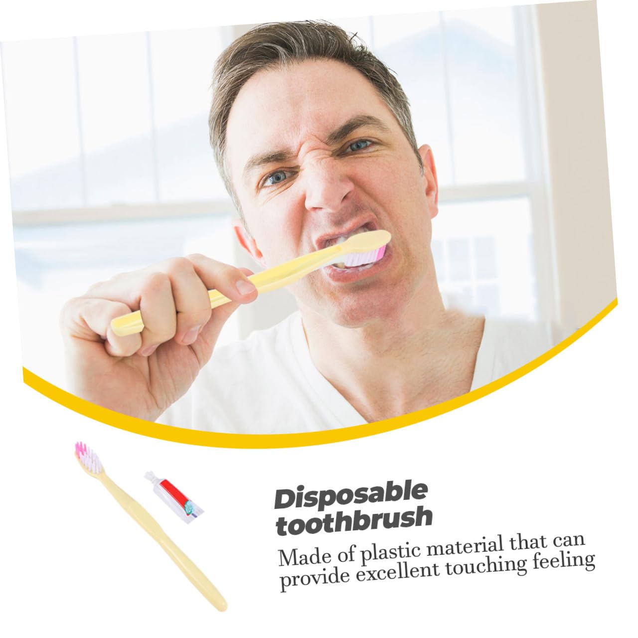 Brosse à Dents Individuelle de Voyage avec Dentifrice, 100 Pièces