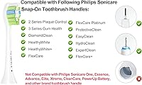 Vista 2 de Cabezales de repuesto compatibles con cepillos de dientes eléctricos Philips Sonicare, repuestos de cabezal de cepillo eléctrico para manijas a