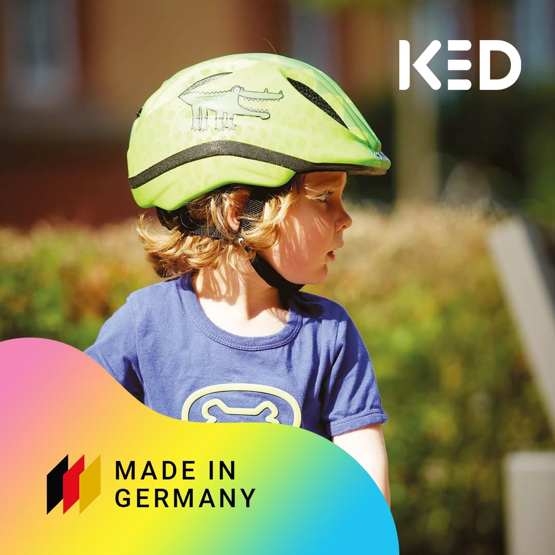 KED Casco de Bicicleta Meggy II Trend para niños, Fabricado en Alemania, luz Trasera LED, tecnología MaxShell y Ajuste preciso del tamaño