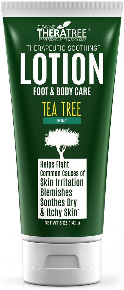 Tea Tree Oil Lotion with Neem Oil for Foot & Body - Helps Fight Common Causes of Skin Irritation and Body Odour - TheraTree