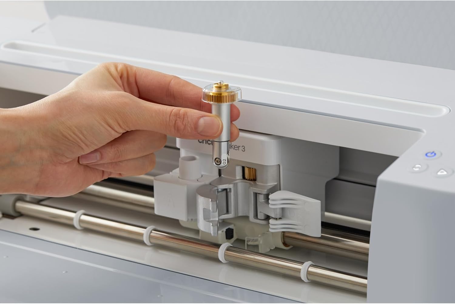 Cricut Scoring Wheel Tip + QuickSwap Drive Housing, Patented Wheel Design, Up to 10X More Pressure, Crisp Creases on Basic Materials, for DIY Crafts, Compatible with Cricut Maker Family Only