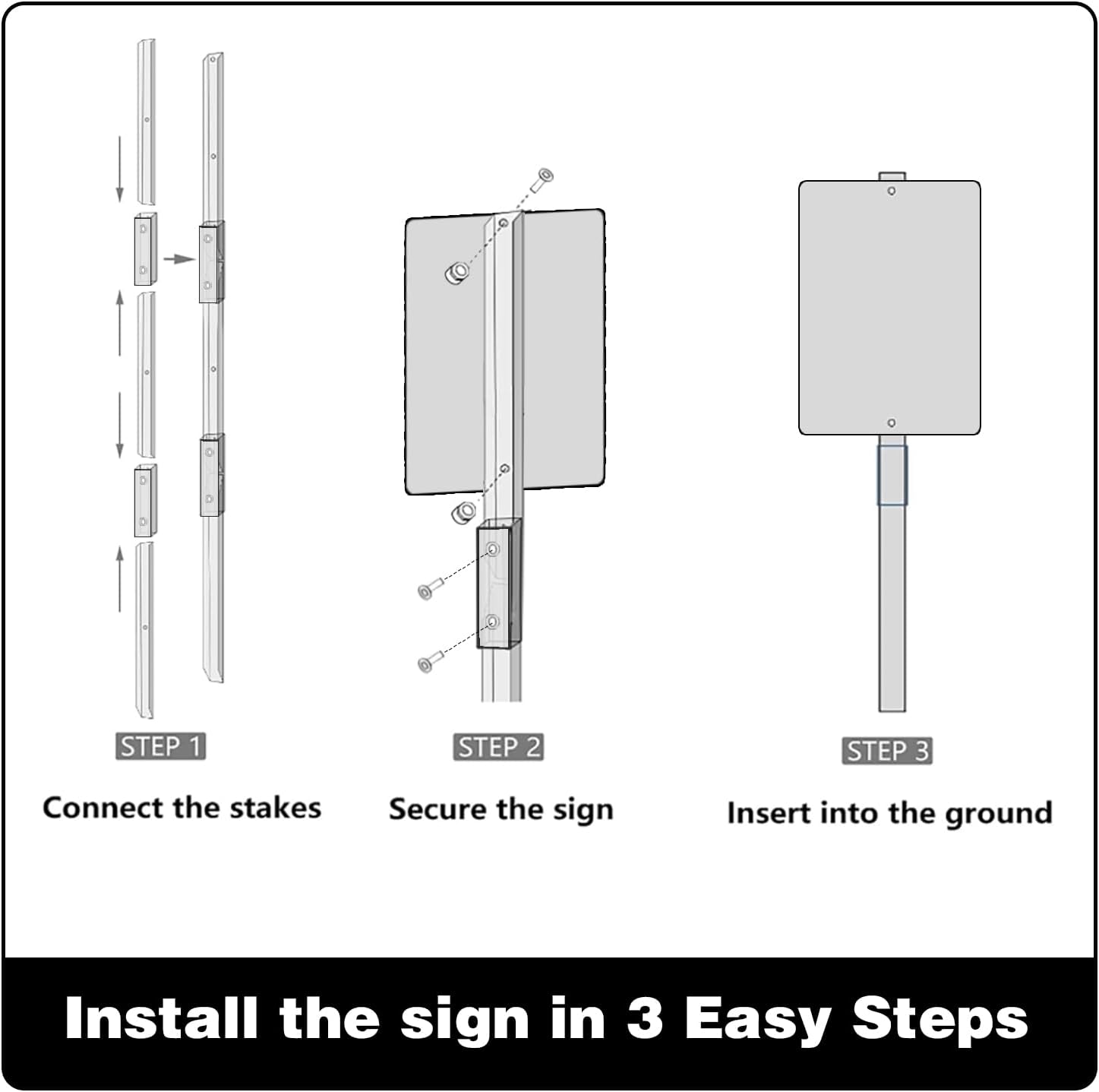 2 Pack Please Slow Down Yard Sign with 42" Stake, 10"x14" Metal Slow Down Sign for Neighborhoods, Residential Drive Slow Sign for Street and Yard