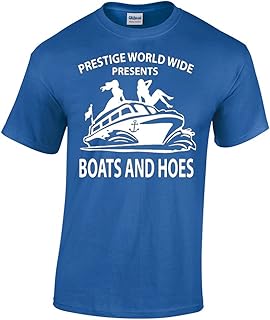 CBTwear Prestige Worldwide Boats and Hoes Funny Movie Inspired Tee Step Brothers Drinking Men's T-Shirt