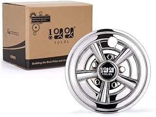 10L0L Golf Cart SS Wheel Covers Hub Caps for Yamaha/Club CAR/EZ-GO Par Car 8