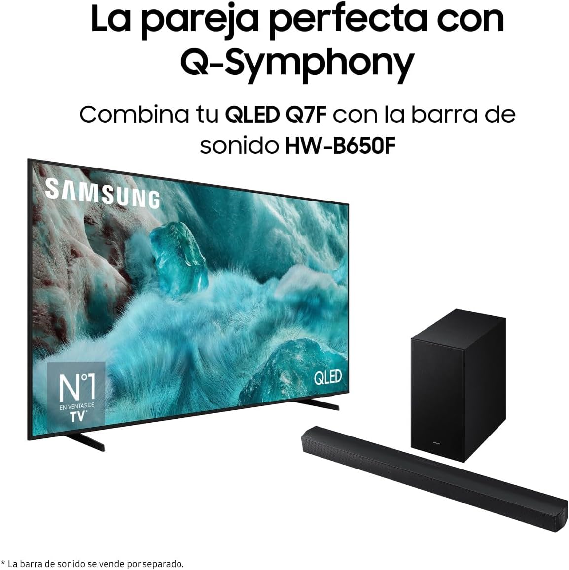 Samsung TV 65 Pulgadas QLED Q7F 4K Smart TV con Vision AI, 100% Volumen de Color con Quantum Dot y más de 500 Canales 10