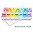Sukuos AM PM Weekly Pill Organizer 2 Times A Day 2pcs, 7 Day Pill Box with Easy Push Button, BPA Free Medicine Case Vitamin Holder for Fish Oil/Supplements (Rainbow)
