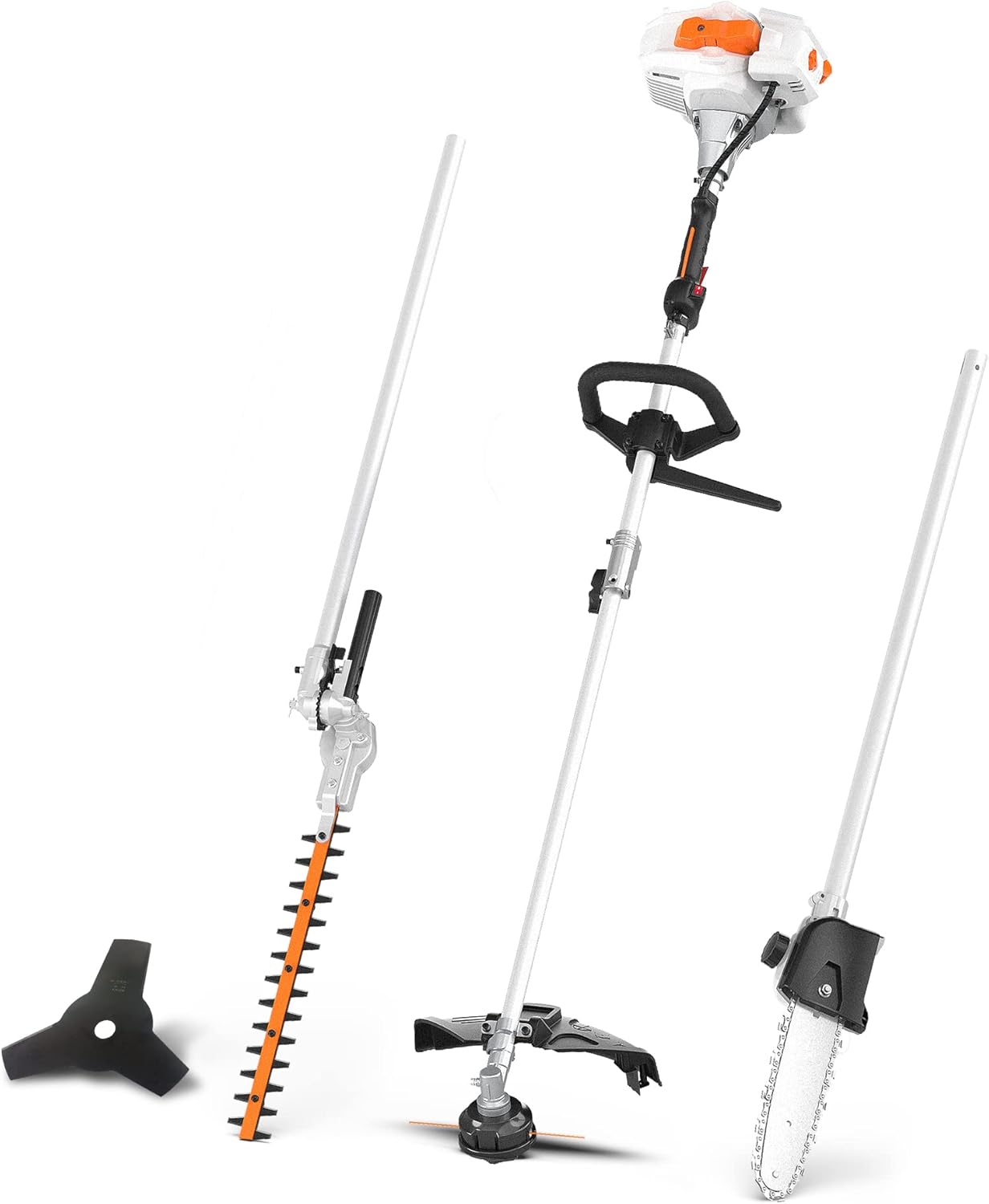 26CC 2 Cycle 4 in 1 Multi Tool with Grass Trimmer Attachment, Hedge